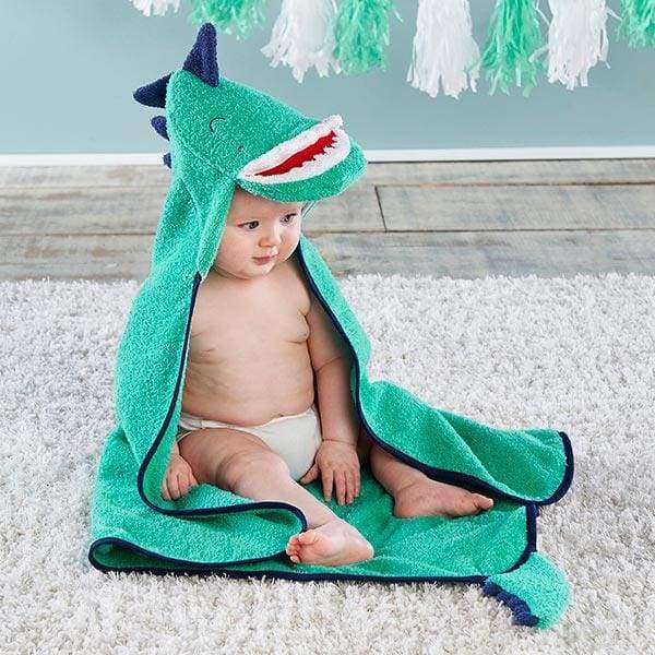 Dino Baby T-Rex Hooded Towel von Baby Aspen