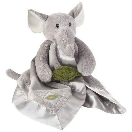 Ekko the Elephant Little Expeditions Plush Rattle Lovie with Crinkle Leaf von Baby Aspen