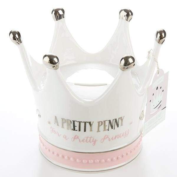 Little Princess Crown Porcelain Bank von Baby Aspen