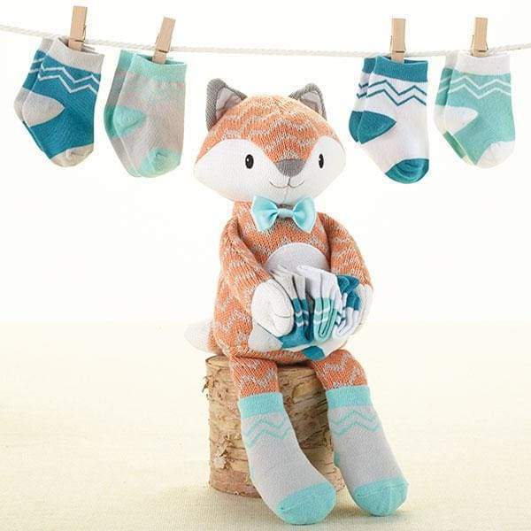 Mr. Fox in Socks Plush Plus Socks for Baby von Baby Aspen
