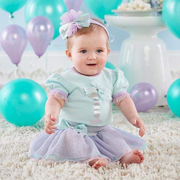 My First Birthday 3-Piece Party Outfit with Tutu (12-18 mos) von Baby Aspen