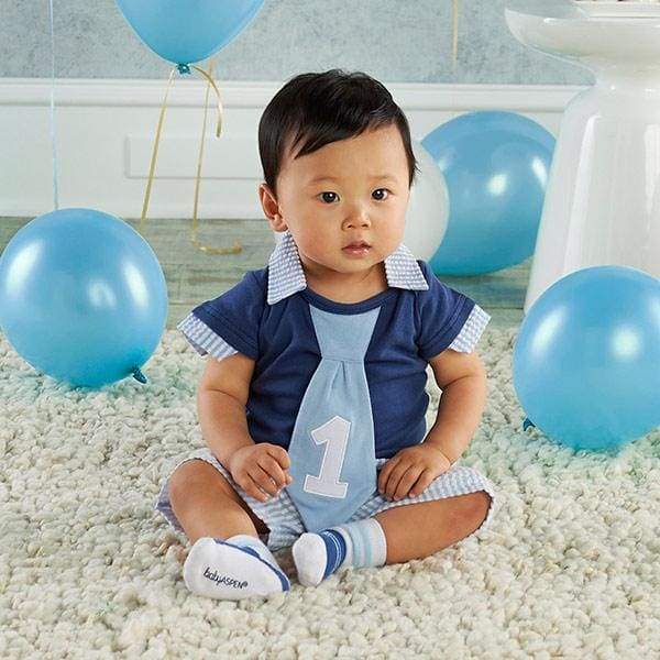 My First Birthday Little Fella Outfit - Boy von Baby Aspen