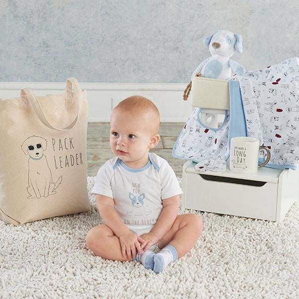 New Pup 9-Piece Baby Gift Basket (Personalization Available) von Baby Aspen