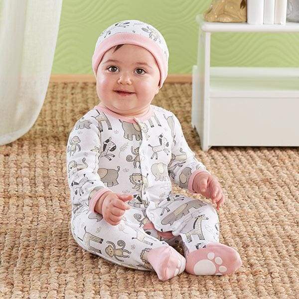 Safari Pajama Gift Set - Pink von Baby Aspen