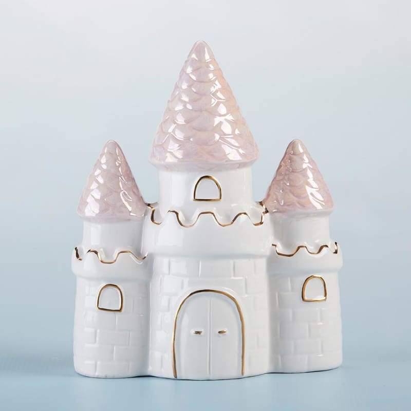Simply Enchanted Small Castle Porcelain Bank von Baby Aspen