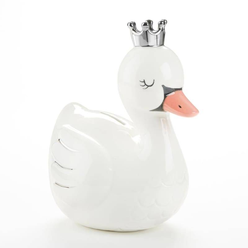 Swan Princess Porcelain Bank von Baby Aspen