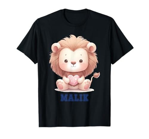 Malik Baby Löwe Baby Boy Name T-Shirt Malik Baby Löwe Baby Boy Name T-Shirt von Baby Boy Name Malik Baby Lion Personalized Name