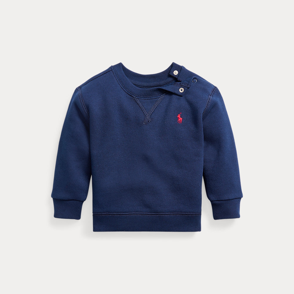 Rundhals-Sweatshirt aus Fleece von Ralph Lauren