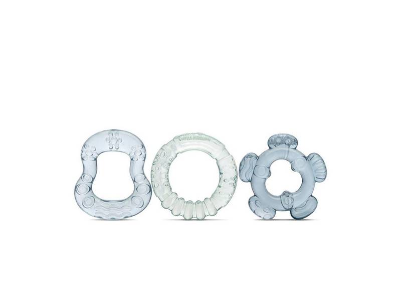 Baby Care Beißring Beißring 3er Set, versch. Formen und Farben, ab 3 Monate von Baby Care