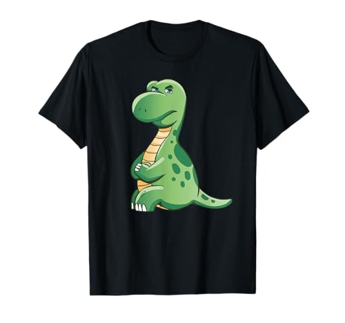 Niedlicher Dinosaurier Kunst Comic für Herren Damen Kinder T-Shirt von Baby Dino, Ritter Geschenke, Dinosaurier Sprüche