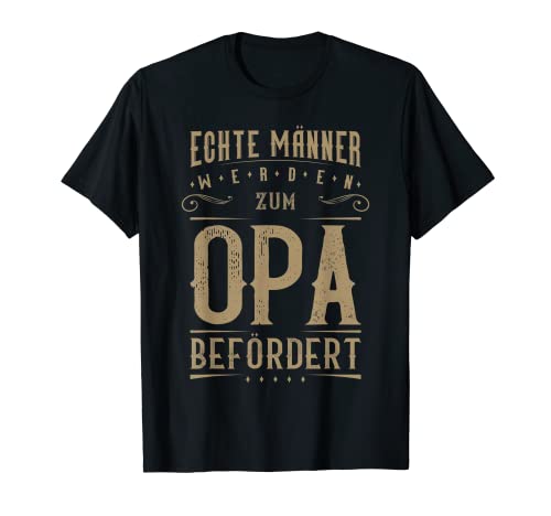 Herren Frischgebackener Opa, Spruch zur Geburt für Opa, Vintage T-Shirt von Baby Geburt - Content Design Studio