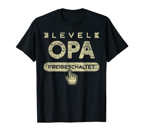Herren Neuer Opa, Frischgebackener Opa, Vintage-Look T-Shirt von Baby Geburt - Content Design Studio