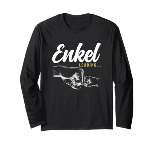 Enkel Loading Baby Geschlecht Verkündung Opa Gender Reveal Langarmshirt von Baby Geschlecht Verkündung Gender Reveal Geschenk