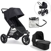 baby jogger Kombi-Kinderwagen City Elite 2 Opulent Black inklusive Babywanne, Sicherheitsbügel und Wetterschutz von Baby Jogger