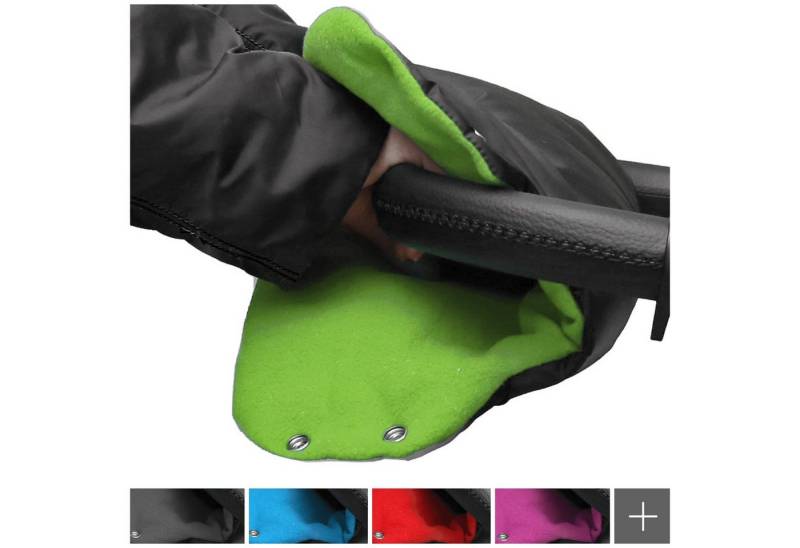 Baby-Joy Kinderwagen-Handwärmer Baby-Joy Muff Handwärmer Handschutz Kinderwagenhandschuh Schlitten Han, kuschelweich, außen wind- und wasserabweisend von Baby-Joy