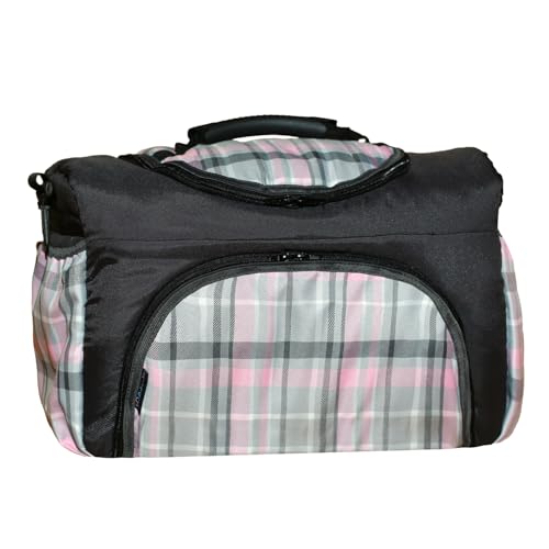 Baby-Joy Wickeltasche PIA XXL XXXL Übergroß Windeltasche Pflegetasche Babytasche Tragetasche TP-44 Graphit kariert von Baby-Joy