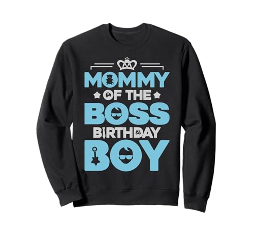 Mommy of The Boss Geburtstagsparty-Outfit wie eine Boss-Mama Sweatshirt von Baby Like a Boss Birthday Family Outfits