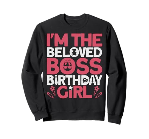 I'm The Boss Geburtstagskleidung für Mädchen wie EIN Bossgirl Sweatshirt von Baby Like a Boss Merch