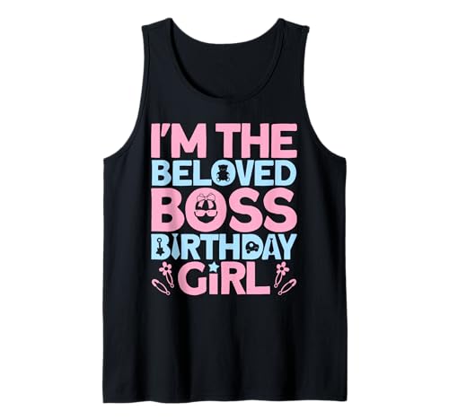 I'm The Boss Geburtstagskleidung für Mädchen wie EIN Bossgirl Tank Top von Baby Like a Boss Merch