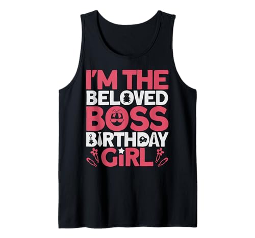 I'm The Boss Geburtstagskleidung für Mädchen wie EIN Bossgirl Tank Top von Baby Like a Boss Merch