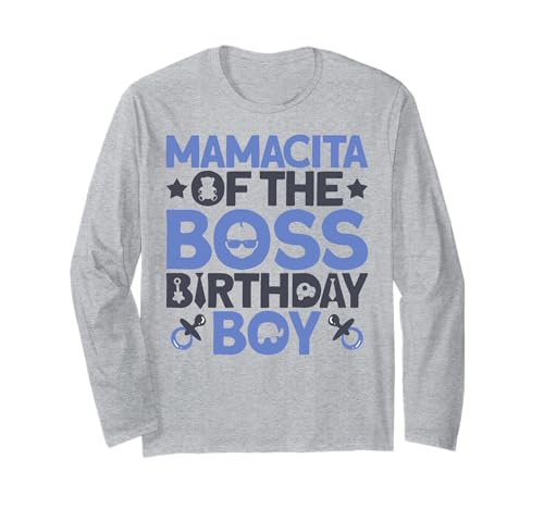 Mamacita of The Boss Geburtstagsparty-Outfit wie eine Boss Mama Langarmshirt von Baby Like a Boss Merch