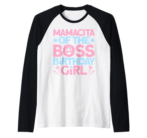 Mamacita of The Boss Geburtstagsparty-Outfit wie eine Boss Mama Raglan von Baby Like a Boss Merch
