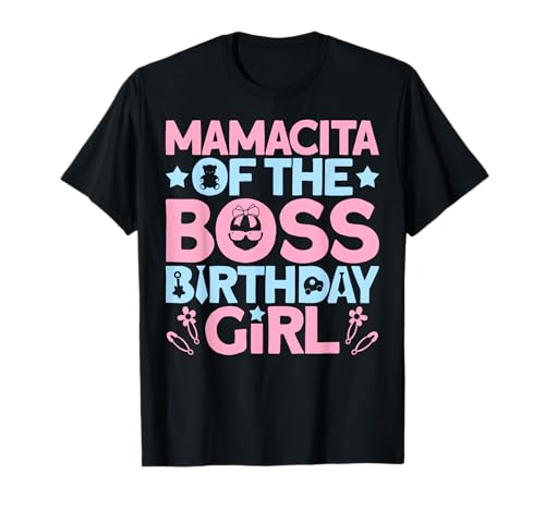 Mamacita of The Boss Geburtstagsparty-Outfit wie eine Boss Mama T-Shirt von Baby Like a Boss Merch