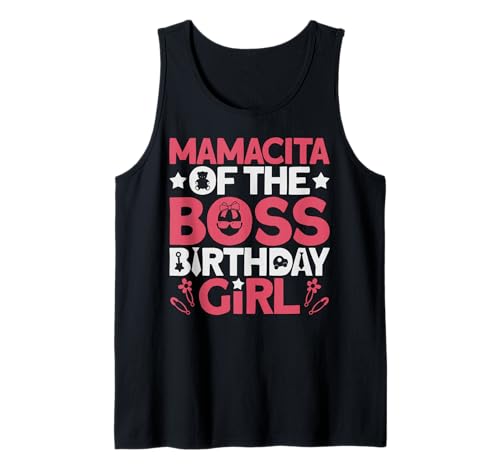 Mamacita of The Boss Geburtstagsparty-Outfit wie eine Boss Mama Tank Top von Baby Like a Boss Merch