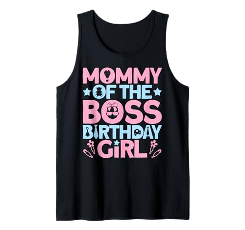 Mommy of The Boss Geburtstagsparty-Outfit wie eine Boss-Mama Tank Top von Baby Like a Boss Merch