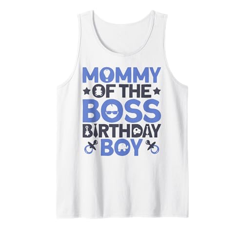 Mommy of The Boss Geburtstagsparty-Outfit wie eine Boss-Mama Tank Top von Baby Like a Boss Merch