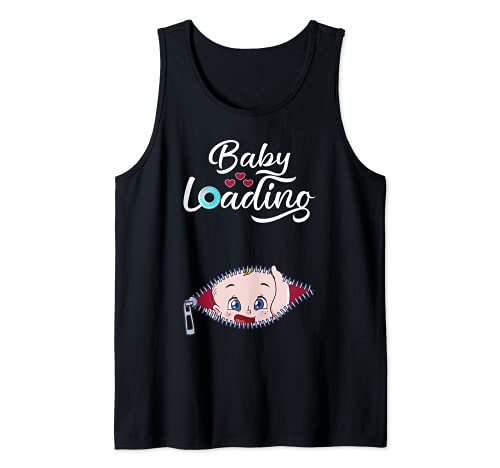 Schwangerschaftsankündigung, Baby Loading Cute Peek a Boo Tank Top von Baby Loading Pregnancy Gifts by Anastasia