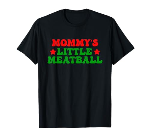Kids Boys Girls Mommy's Little Meatball Funny Food Pun T-Shirt von Baby Meatball Funny Family Quote