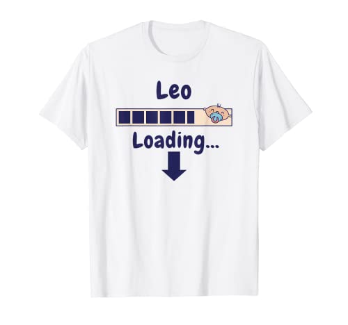 Future Mom of Boy Leo Baby Name Announcement T-Shirt von Baby Name Announcement Clothing