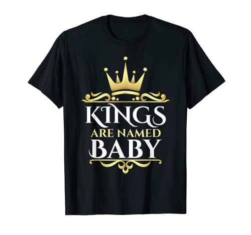 Könige werden Baby genannt T-Shirt von Baby Name Custom Tee - Kings are Named Baby