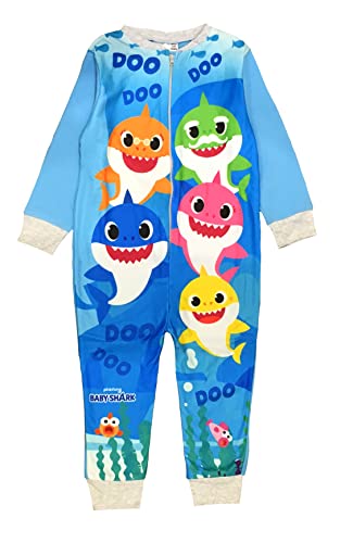 Baby Shark, Jungen- oder Mädchen-Einteiler, Schlafanzug, All-in-One-Pyjama für Kinder, Alter 5-6 Jahre Baby Shark, Jungen- oder Mädchen-Einteiler, Schlafanzug, All-in-One-Pyjama für Kinder, Alter 5-6 Jahre von Baby Shark