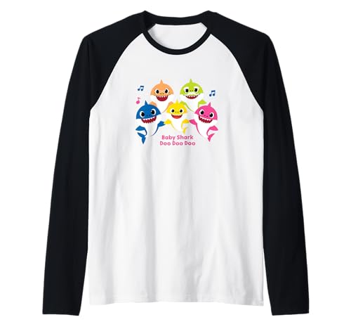 Baby Shark Family Swim Doo Doo Doo Raglan von Baby Shark