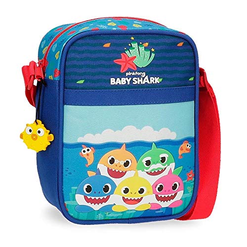 Baby Shark Happy Family Umhängetasche Blau 15x19x10 cms Polyester Baby Shark Happy Family Umhängetasche Blau 15x19x10 cms Polyester von Baby Shark