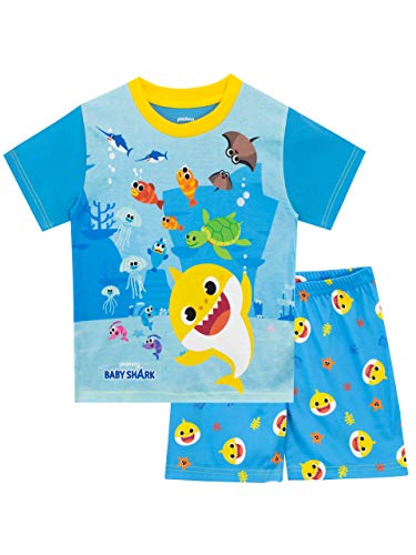 Baby Shark Jungen Schlafanzug Blau 92 von Baby Shark