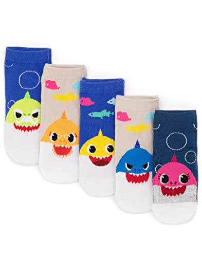Baby Shark Socken 5 Pack Kinder Kleinkinder Blue Cream Family Song Schuhe Schuhe von Baby Shark