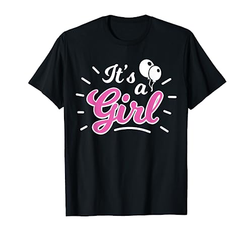 Its a Girl mit Ballons Baby Party Shower Party Geschenk T-Shirt von Baby Shower Party Stylez