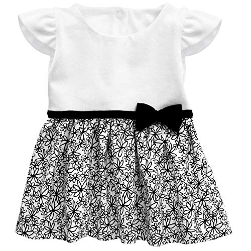 Baby Sweets® Baby Mädchen Kleid in Schwarz-Weiß im Motiv Glamour Girl für Neugeborene und Kleinkinder/Kinder-Kleider und Babykleidung für Mädchen in der Größe: Größe 12-18 Monate (86) von Baby Sweets