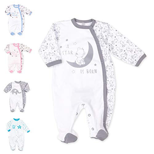 Baby Sweets® Baby Strampler für Mädchen und Jungen Bären Motiv/Strampler als Unisex Baby Schlafanzug/Baby Erstausstattung Neugeborene bis Kleinkinder/Strampler Größe 9 Monate (74) von Baby Sweets