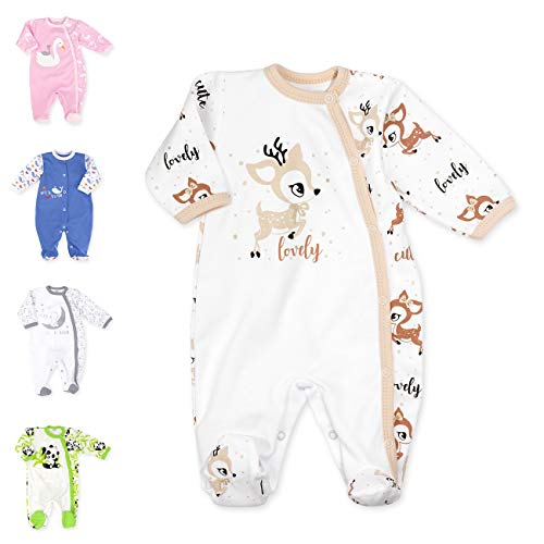 Baby Sweets® Baby Strampler für Mädchen und Jungen Rentier Motiv/Strampler als Unisex Baby Schlafanzug/Baby Erstausstattung Neugeborene bis Kleinkinder/Strampler Größe Newborn (56) von Baby Sweets