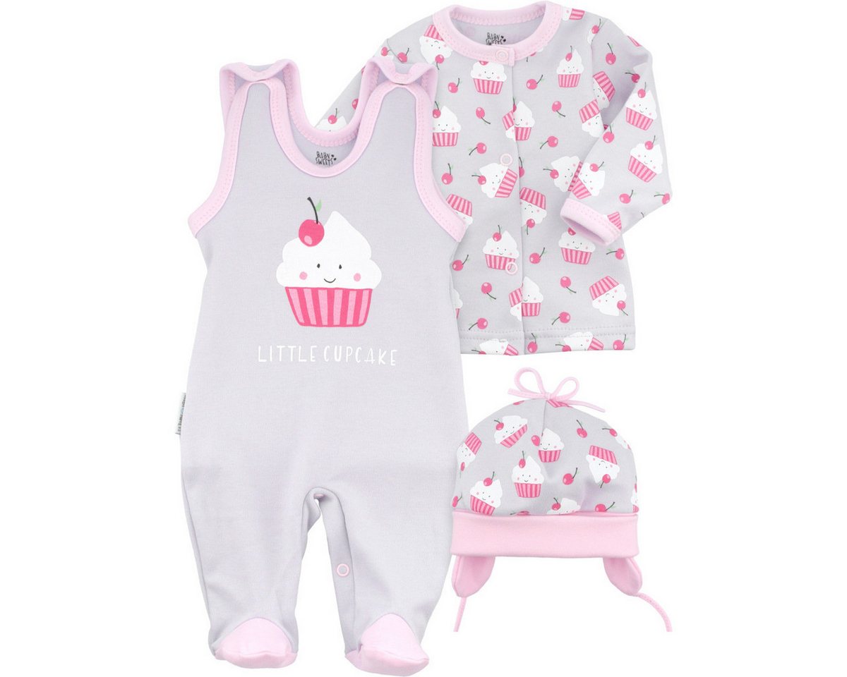 Baby Sweets Body Little Cupcake Mädchen (3-tlg) Geschenkset, Erstausstattungsset, Babyerstausstattung, Baby Outfit von Baby Sweets