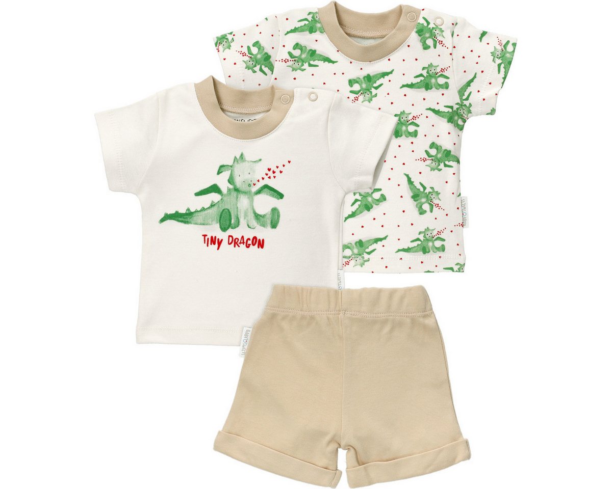 Baby Sweets Langarmshirt & Hose Tiny Dragon Jungen (3-tlg) Shirt, Langarmshirt, Hose, Halstuch, Set Shirt Hose Halstuch von Baby Sweets