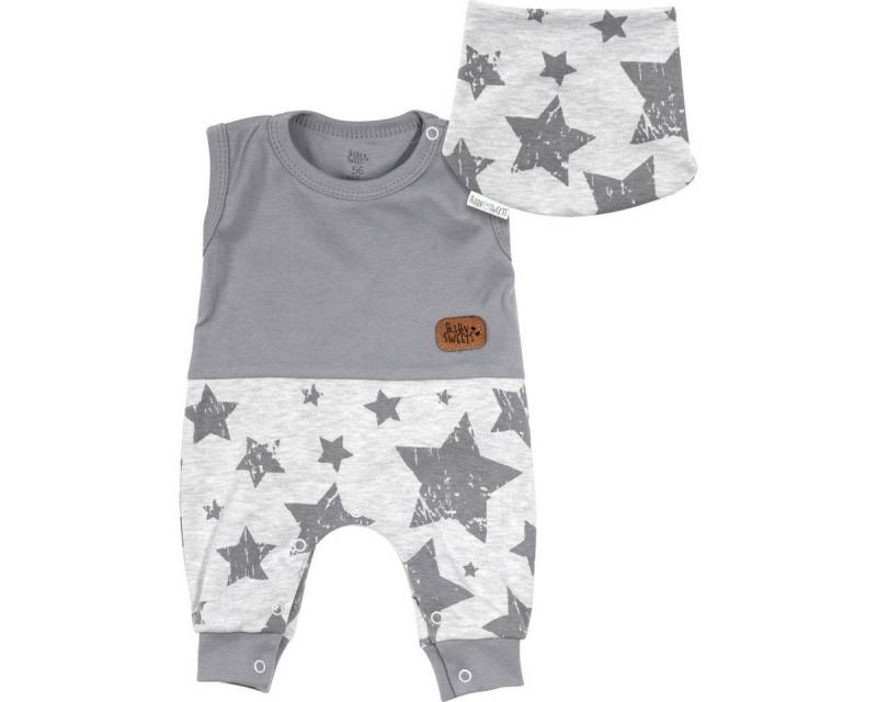 Baby Sweets Strampler Sterne Unisex Kinder Overall, Jumpsuit, Modetuch, Schal, Zweiteiler von Baby Sweets