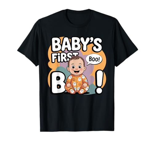 Baby 's First Boo Cute Halloween Ghost T-Shirt von Baby’s First Boo Cute Halloween Ghost By NKR