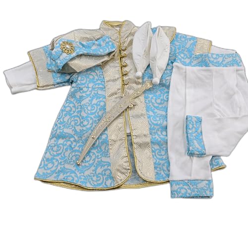 Baby Eid Kleidung, Baby Jungen Mevlüt, Baby Jungen Outfit, Baby Jungen Beschneidung, (Blau Gold, 12 Monaten) von Baby und Kinderland