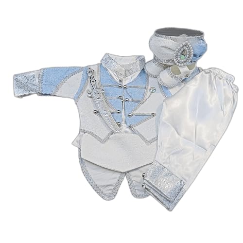 Baby Eid Kleidung,Prinz Kostüm, Baby Jungen Mevlüt, Baby Jungen Outfit,Baby Beschneidung, Fotoshooting,Baby Jungen Taufanzug (Baumwolle, 6 9 Monaten) von Baby und Kinderland