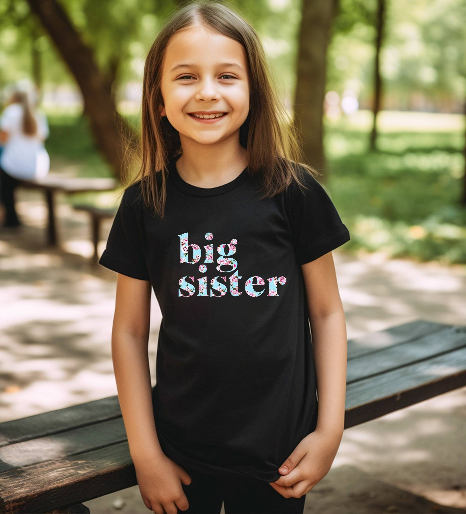 Große Schwester Mädchen T-Shirt/Baby Be Mine Mutterschaft Versandfertig Geschenk Baby-Dusche-Geschenk Passt Zu Isla Kollektion von BabyBeMineAndGownies